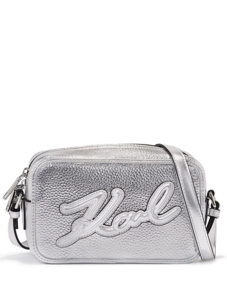 Karl Lagerfeld K/Skuare Grainy camera bag - Silver Cover