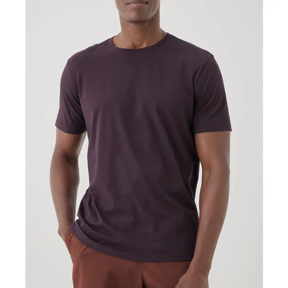 Pact Organic Softspun Crew Neck Tee in Plum Cover