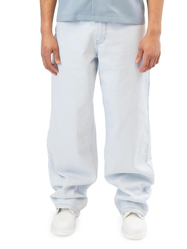 RTA Men's Wide Leg Jeans - Ice Blue Cover