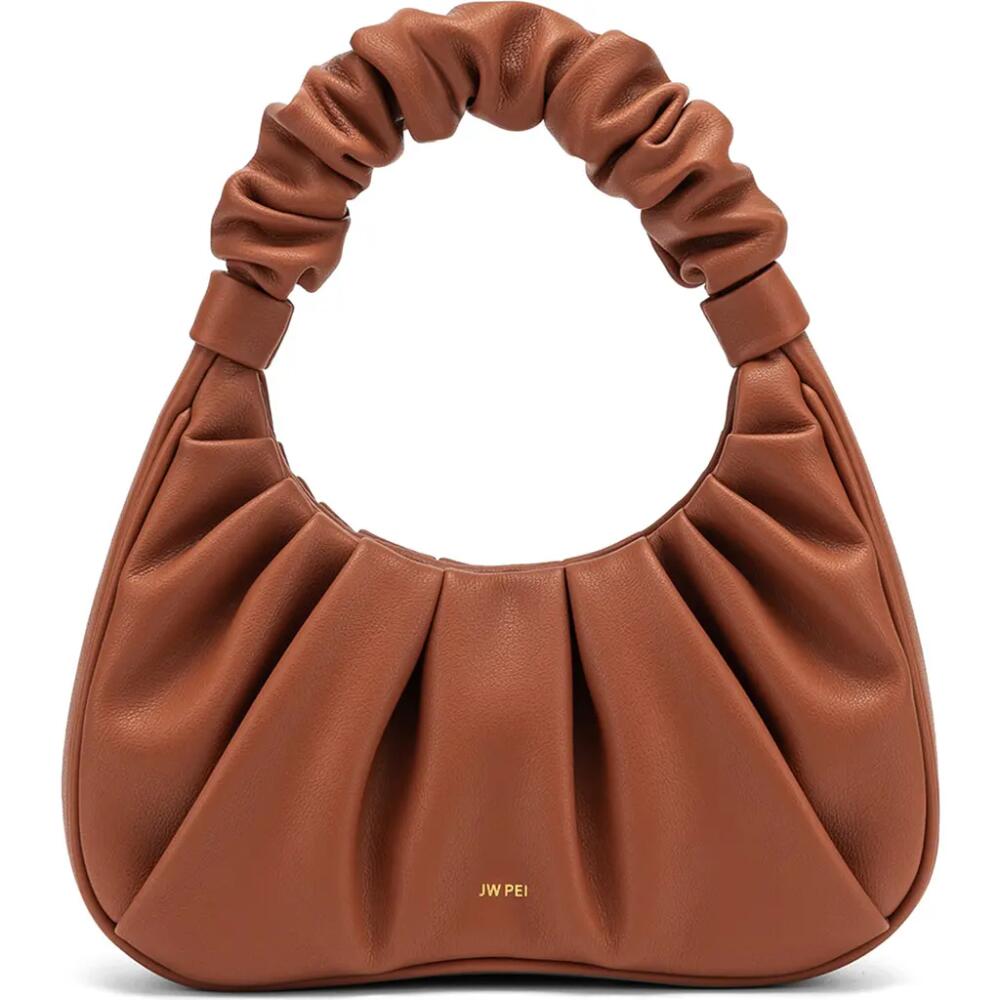 JW PEI Gabbi Ruched Faux Leather Hobo in Nutella Cover