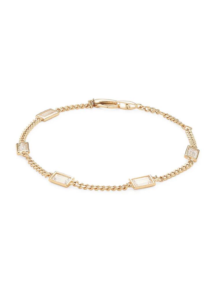 Adriana Orsini Women's 18K Goldplated Sterling Silver & Cubic Zirconia Chain Bracelet Cover