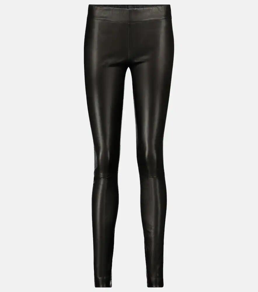 The Row Moto leather leggings Cover