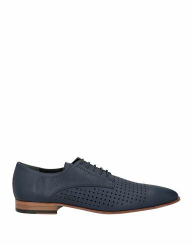 Loriblu Man Lace-up shoes Navy blue Leather Cover