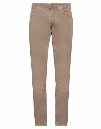 Hand Picked Man Pants Dove grey Cotton, Elastane Cover