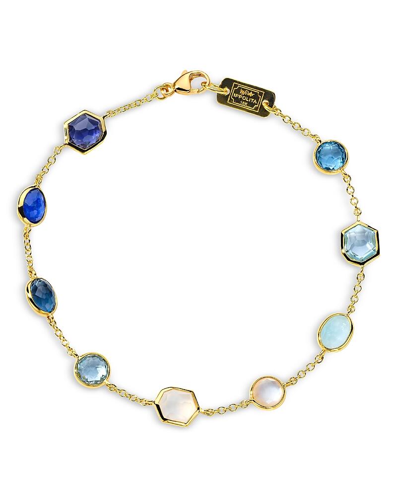 Ippolita 18K Yellow Gold 18K Rock Candy Multi Stone Mixed Cut Confetti Statement Bracelet Cover