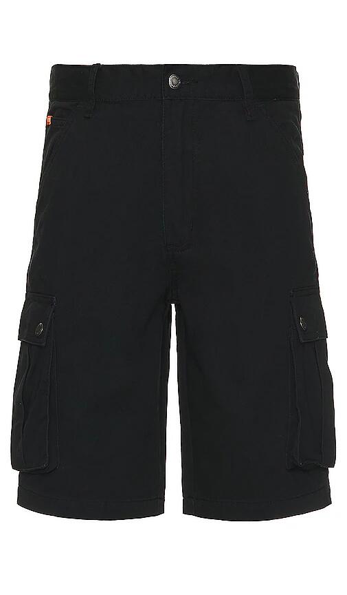 Deus Ex Machina Records Cargo Short in Black Cover