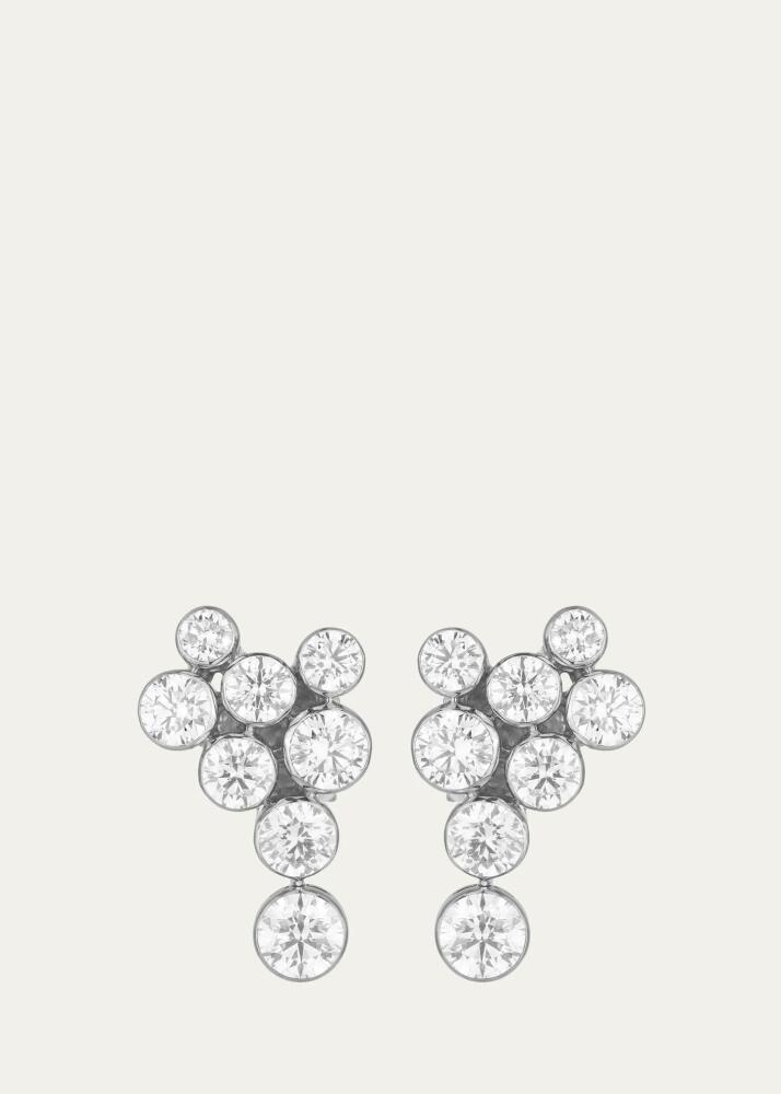 Paul Morelli 18K White Gold Dew Drop Earrings with Diamonds Cover