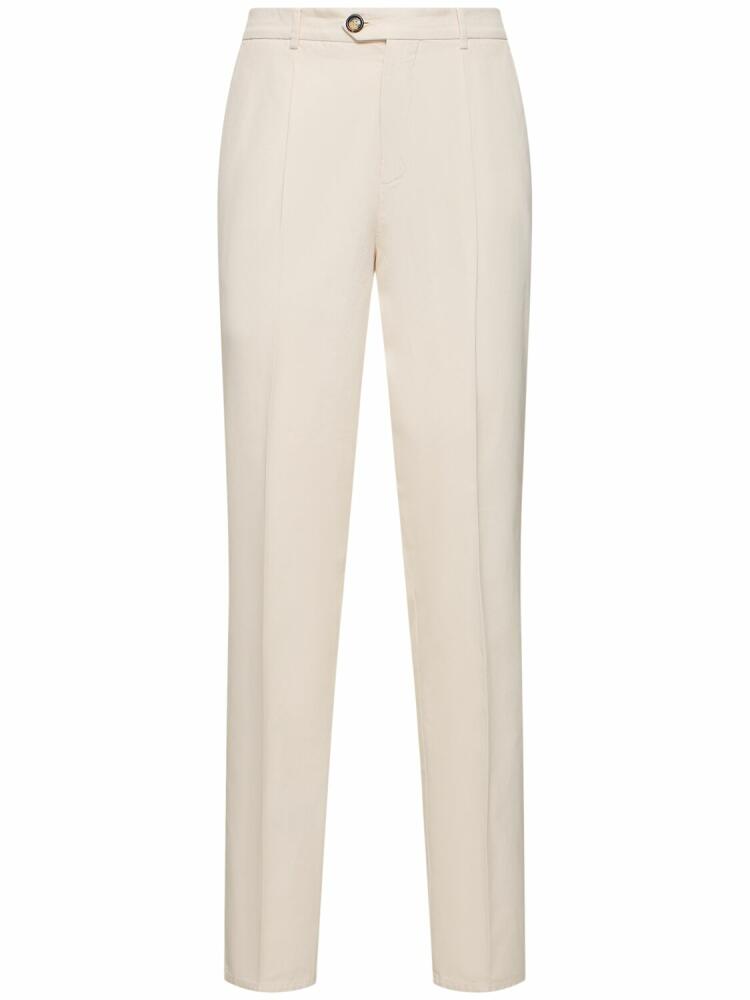 BRUNELLO CUCINELLI Cotton Gabardine Straight Pants Cover