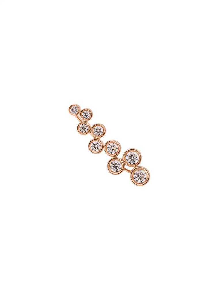 ALINKA 18kt gold SASHA diamond cuff earring - Pink Cover