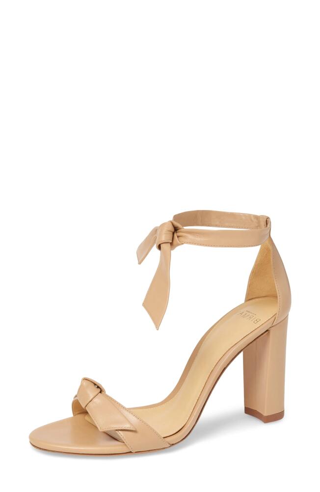 Alexandre Birman Clarita Knotted Sandal in Nude Leather Cover