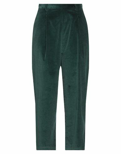 Niū Woman Pants Dark green Cotton Cover