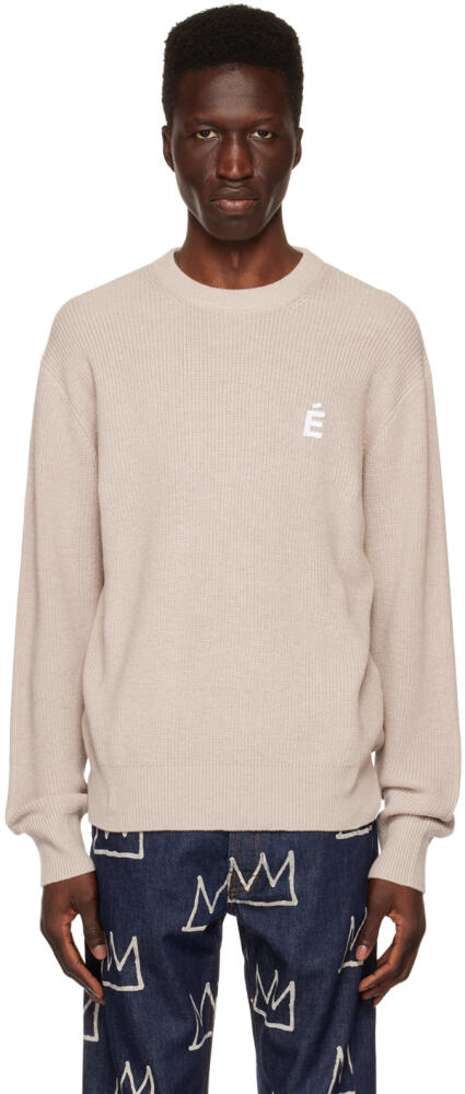 Études Beige Boris Patch Sweater Cover