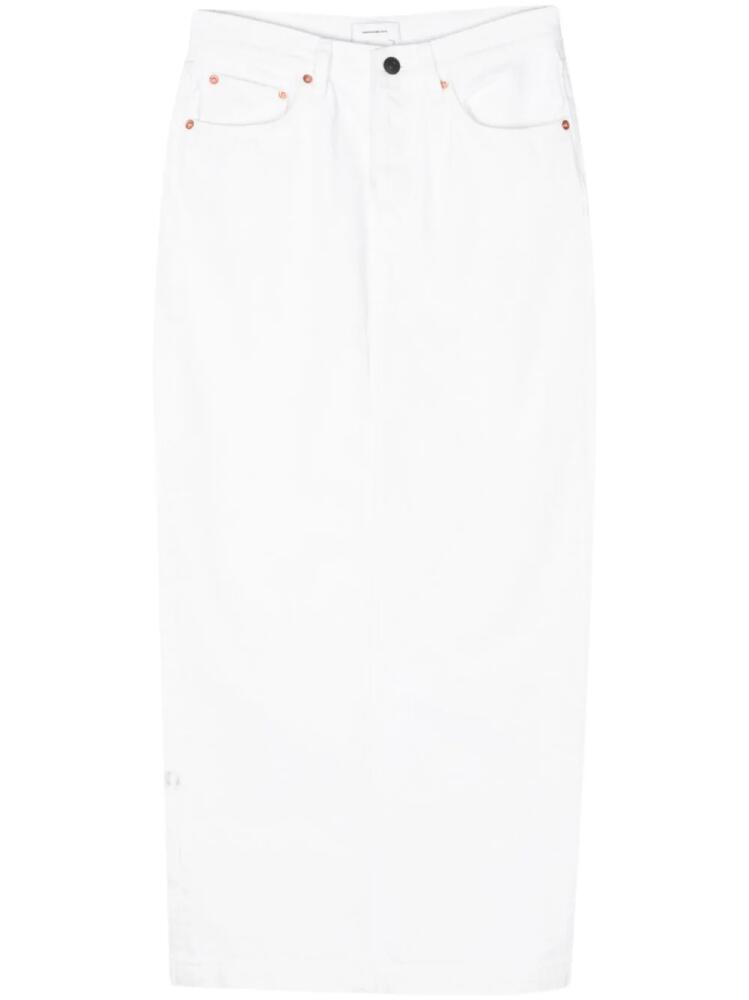 WARDROBE.NYC Denim Column maxi skirt - White Cover