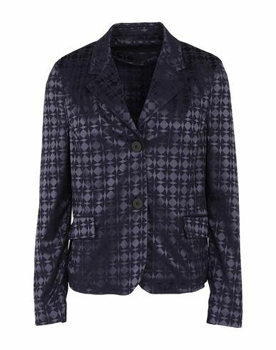 Rrd Woman Blazer Navy blue Polyester, Elastane Cover