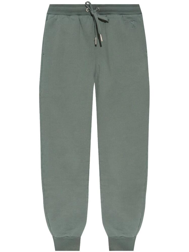 AMI Paris Ami de Coeur track pants - Green Cover