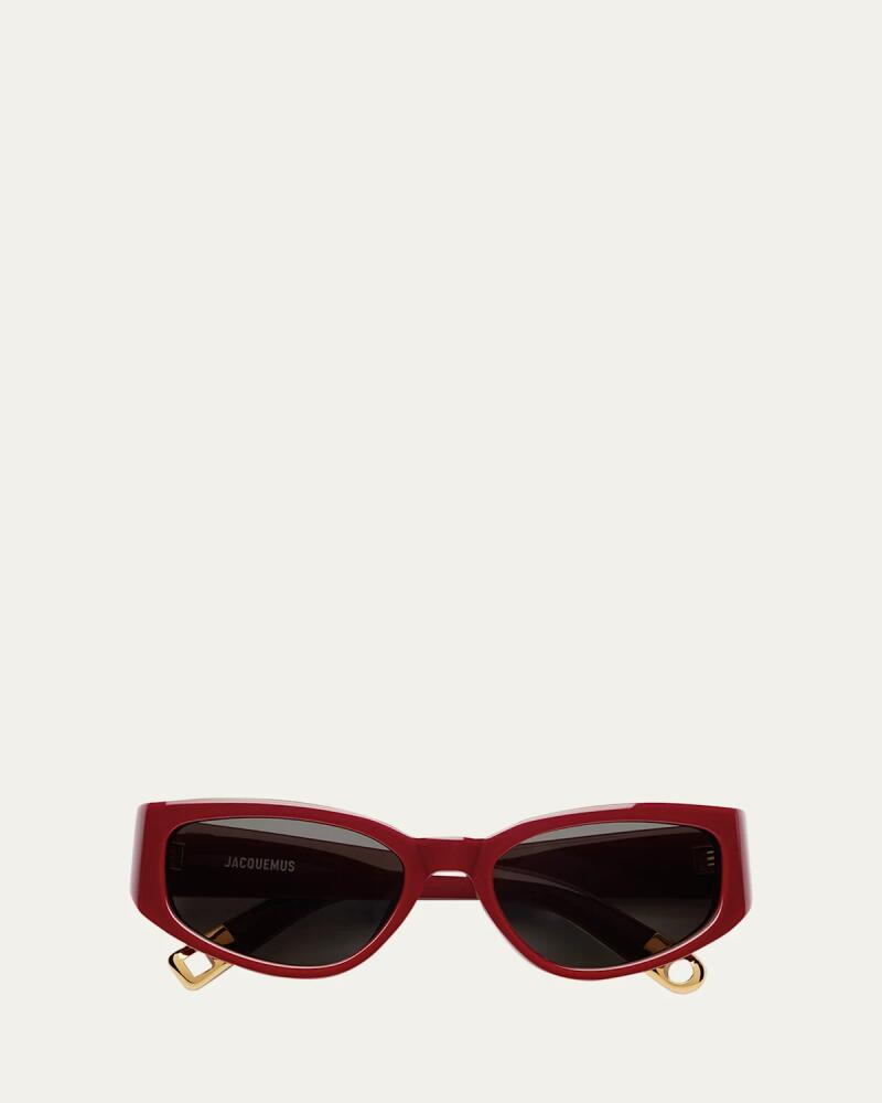 Jacquemus Les Lunettes Gala Acetate Oval Sunglasses Cover