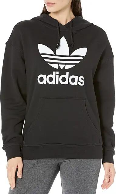 adidas Originals Trefoil Hoodie (Black 4) Women's Long Sleeve Pullover Cover