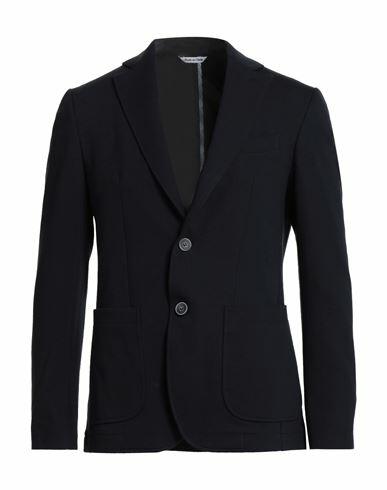 Domenico Tagliente Man Blazer Midnight blue Cotton, Elastane Cover