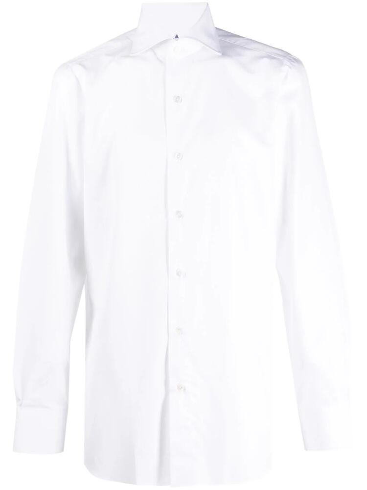 Finamore 1925 Napoli long-sleeve wingtip-collar shirt - White Cover