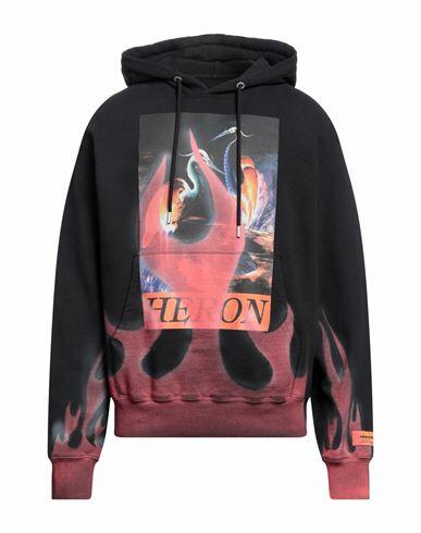 Heron Preston Man Sweatshirt Black Cotton Cover