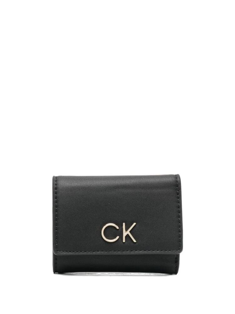 Calvin Klein logo-plaque tri-fold wallet - Black Cover