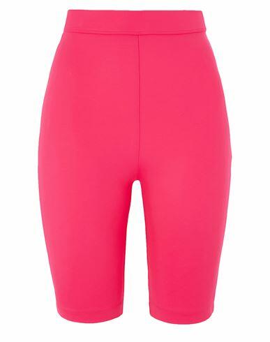 8 By Yoox Recycled Nylon High-waist Biker Shorts Woman Leggings Fuchsia Recycled polyamide, Elastane Cover