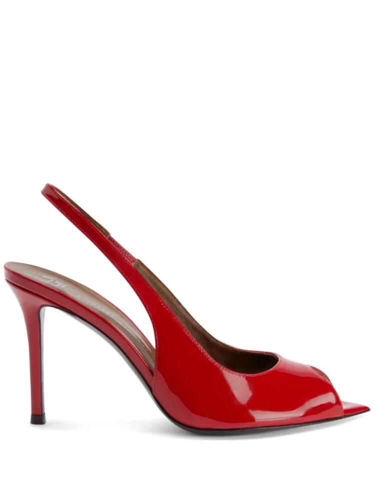 Giuseppe Zanotti Intriigo patent-finish pumps - Red Cover