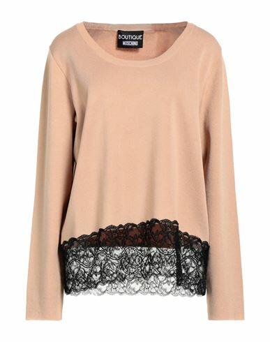 Boutique Moschino Woman Sweater Sand Viscose, Polyamide Cover