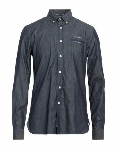 North Sails Man Shirt Navy blue Cotton Cover