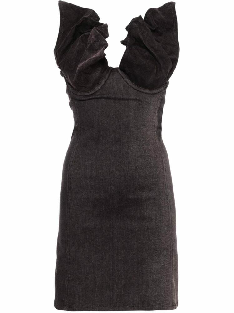 Y/Project denim mini dress - Black Cover