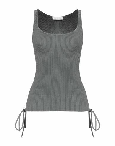 Faith Connexion Woman Tank top Grey Cotton, Elastane Cover