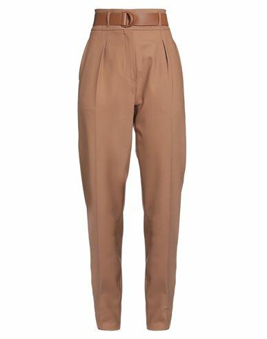 Max Mara Studio Woman Pants Camel Virgin Wool, Elastane Cover