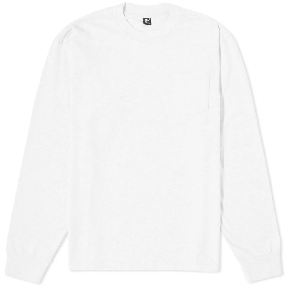 Patta Men's Long Sleeve Basic Pocket T-Shirt in Melange Grey Cover