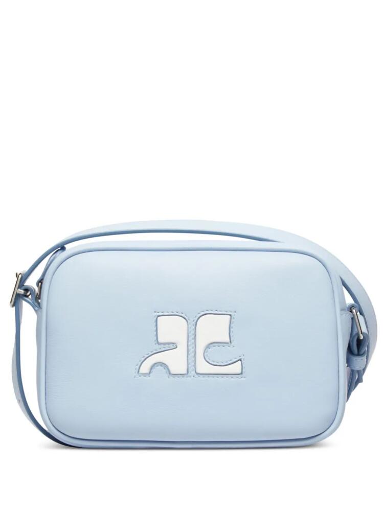 Courrèges Reedition Camera leather bag - Blue Cover