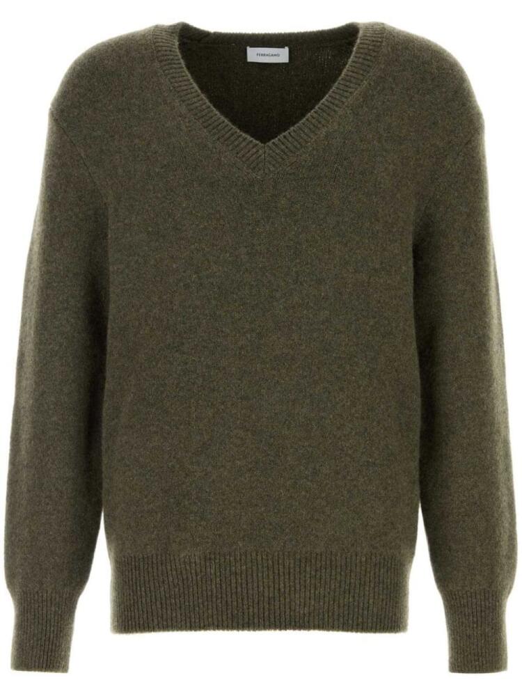 Ferragamo V-neck jumper - Green Cover