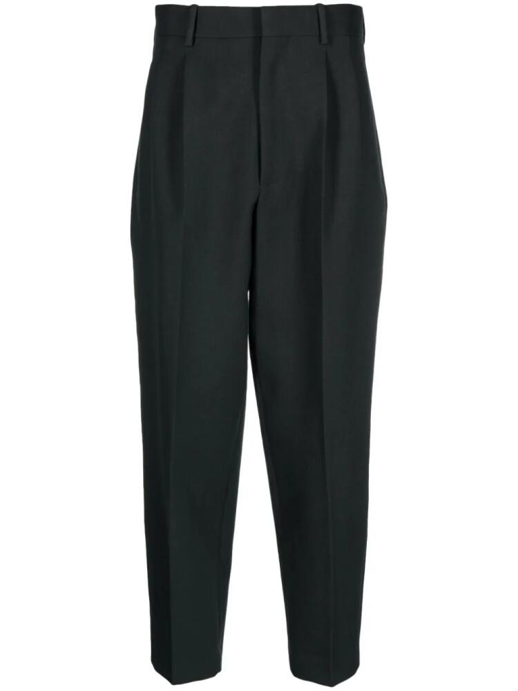 QUIRA pleated virgin-wool tailored trousers - Grey Cover