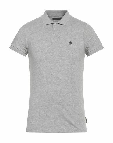 French Connection Man Polo shirt Grey Cotton, Viscose Cover