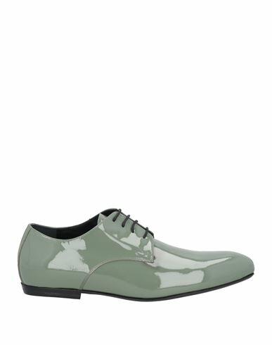 Dries Van Noten Man Lace-up shoes Sage green Soft Leather Cover