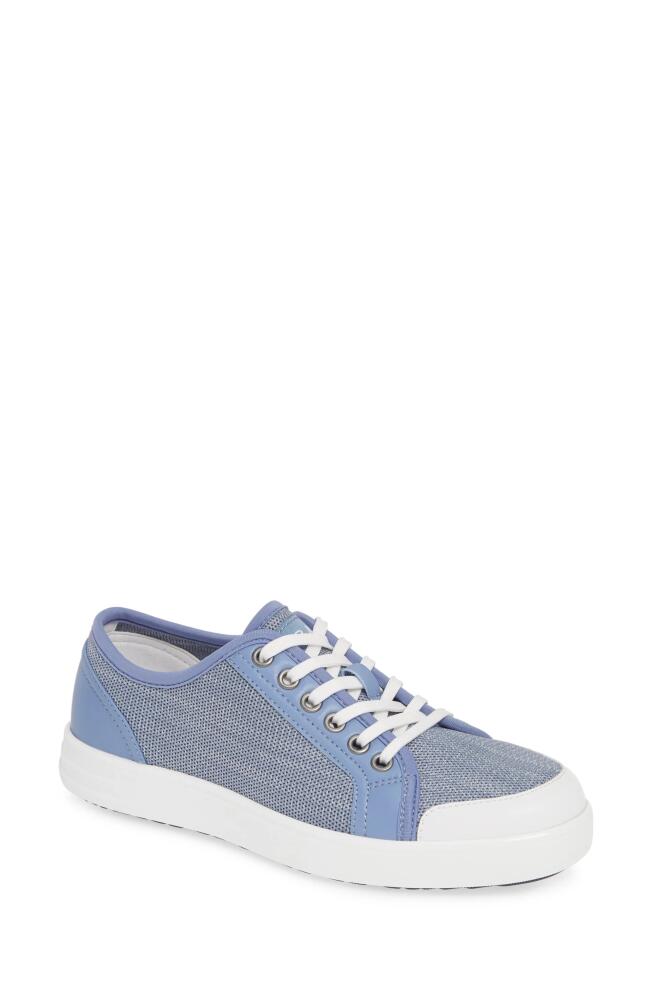 TRAQ by Alegria Sneaq Sneaker in Washed Blue Leather Cover