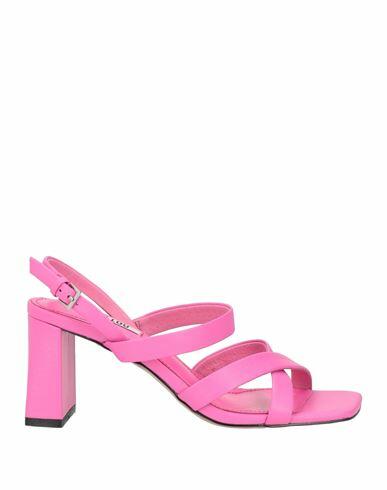 Bibi Lou Woman Sandals Magenta Leather Cover