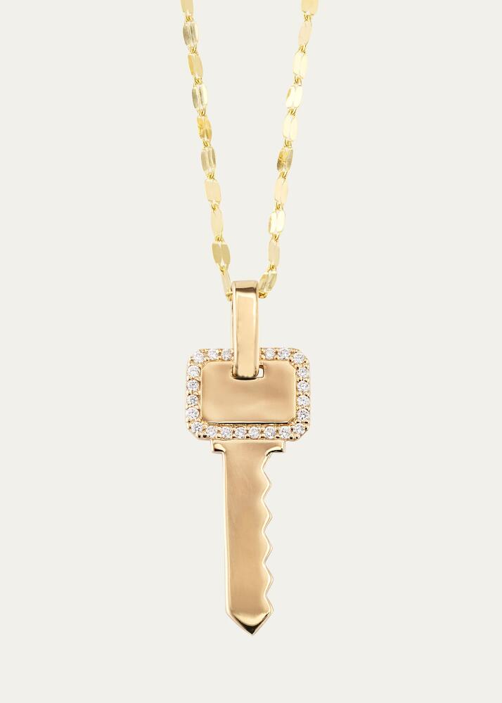 Lana Flawless 14K Gold Lock Pendant Necklace Cover