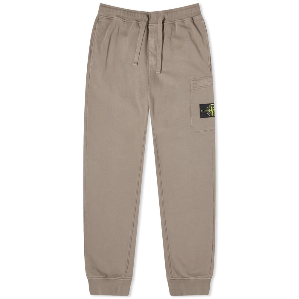 Stone Island Men's Garment Dyed Pocket Sweat Pants in Dove Grey Cover