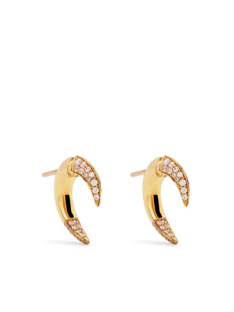 Shaun Leane 18kt yellow gold small Talon diamond earrings Cover