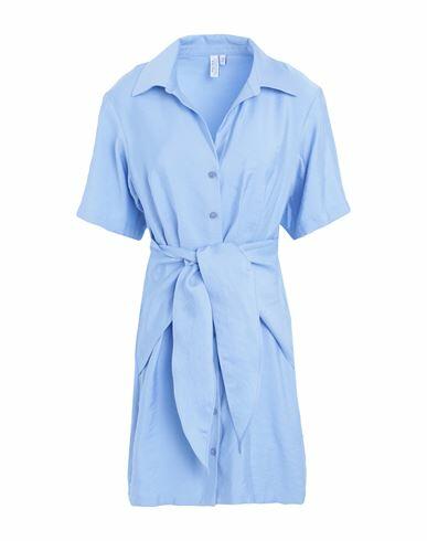 & Other Stories Woman Mini dress Sky blue Tencel Modal, Polyester Cover