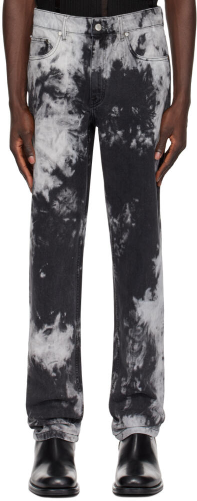 LGN Louis Gabriel Nouchi Black Tie-Dye Jeans Cover