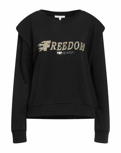 Patrizia Pepe Woman Sweatshirt Black Cotton Cover