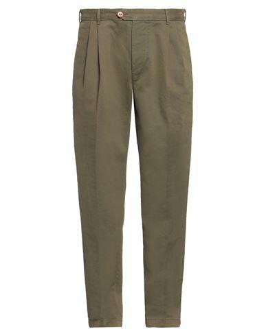 Tela Genova Man Pants Military green Cotton Cover