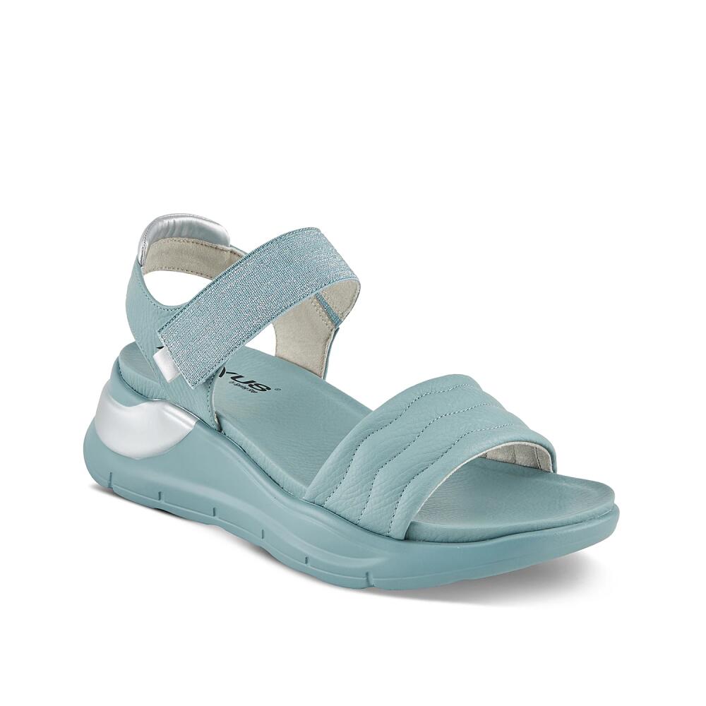 Flexus by Spring Step Zashine Wedge Sandal | Women's | Blue Cover