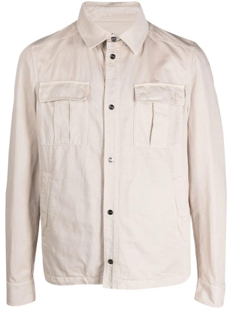 Herno chest-pockets shirt - Neutrals Cover