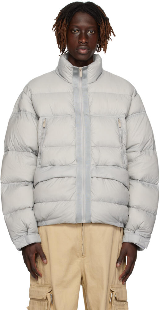 C2H4 Gray Quilted Down Jacket Cover